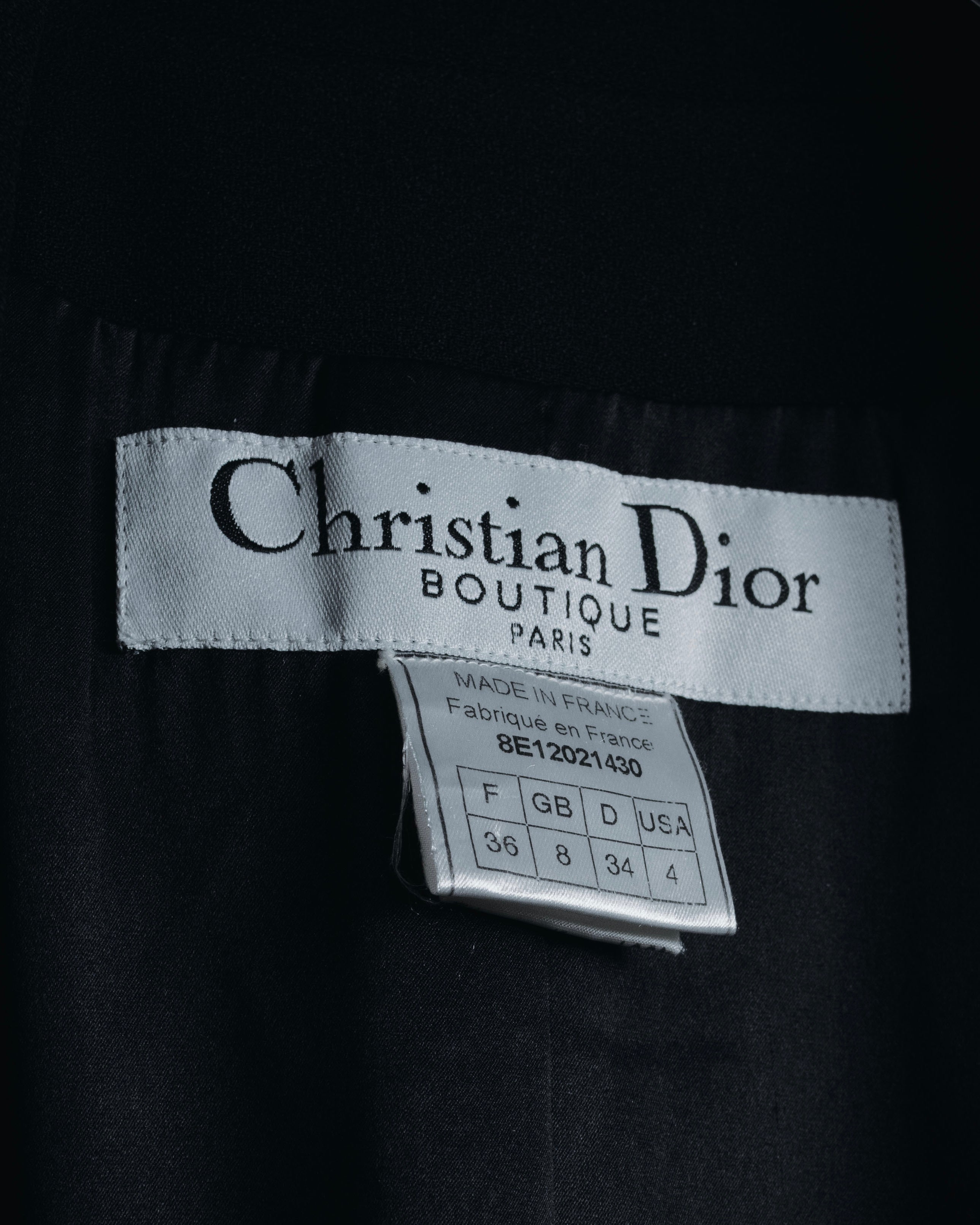 –SPECIAL– "Christian Dior"
98SS fringed peak lapel double breasted jacket