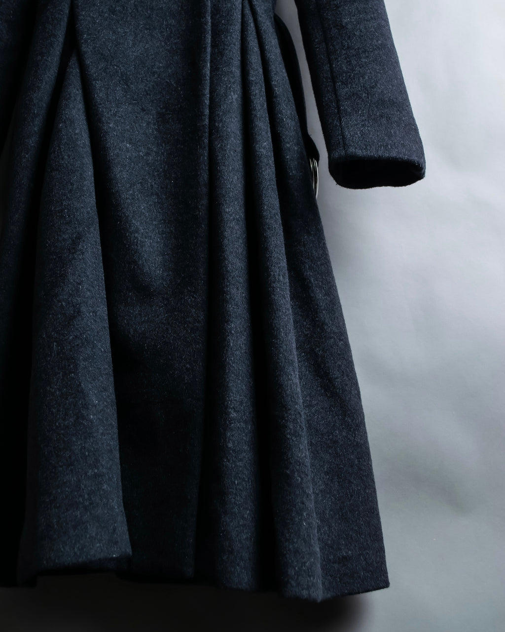 "RUIRUE BOUTIQUE" Shawl collar flare silhouette coat