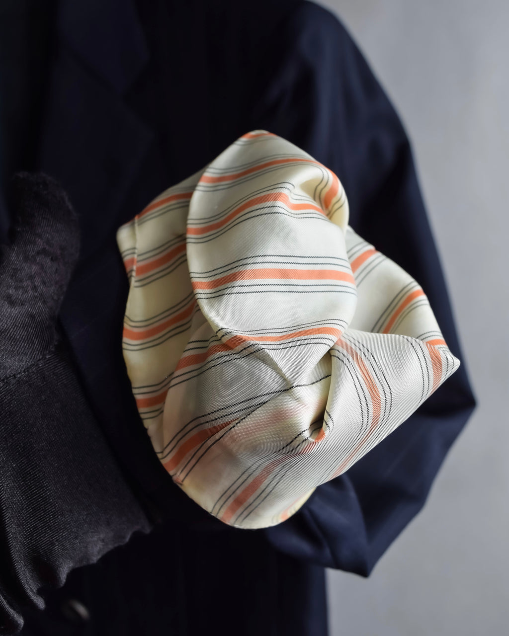 "HERMES" Pinstripe relaxed tailored jacket