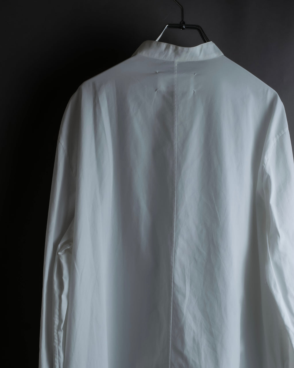 "MAISON MARGIELA" 18AW No-collar design Super long shirt