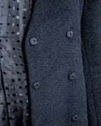 "RUIRUE BOUTIQUE" Shawl collar flare silhouette coat