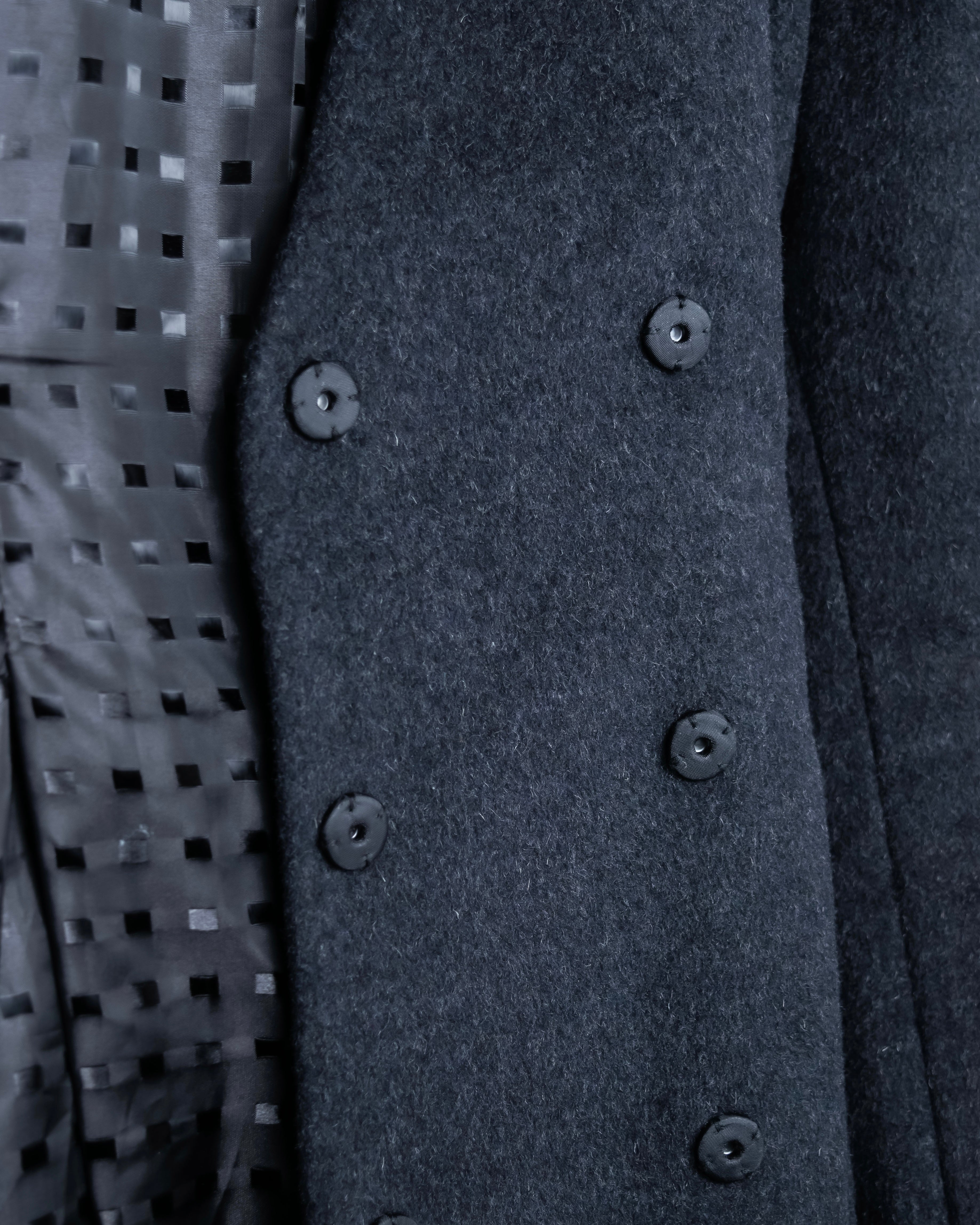 "RUIRUE BOUTIQUE" Shawl collar flare silhouette coat