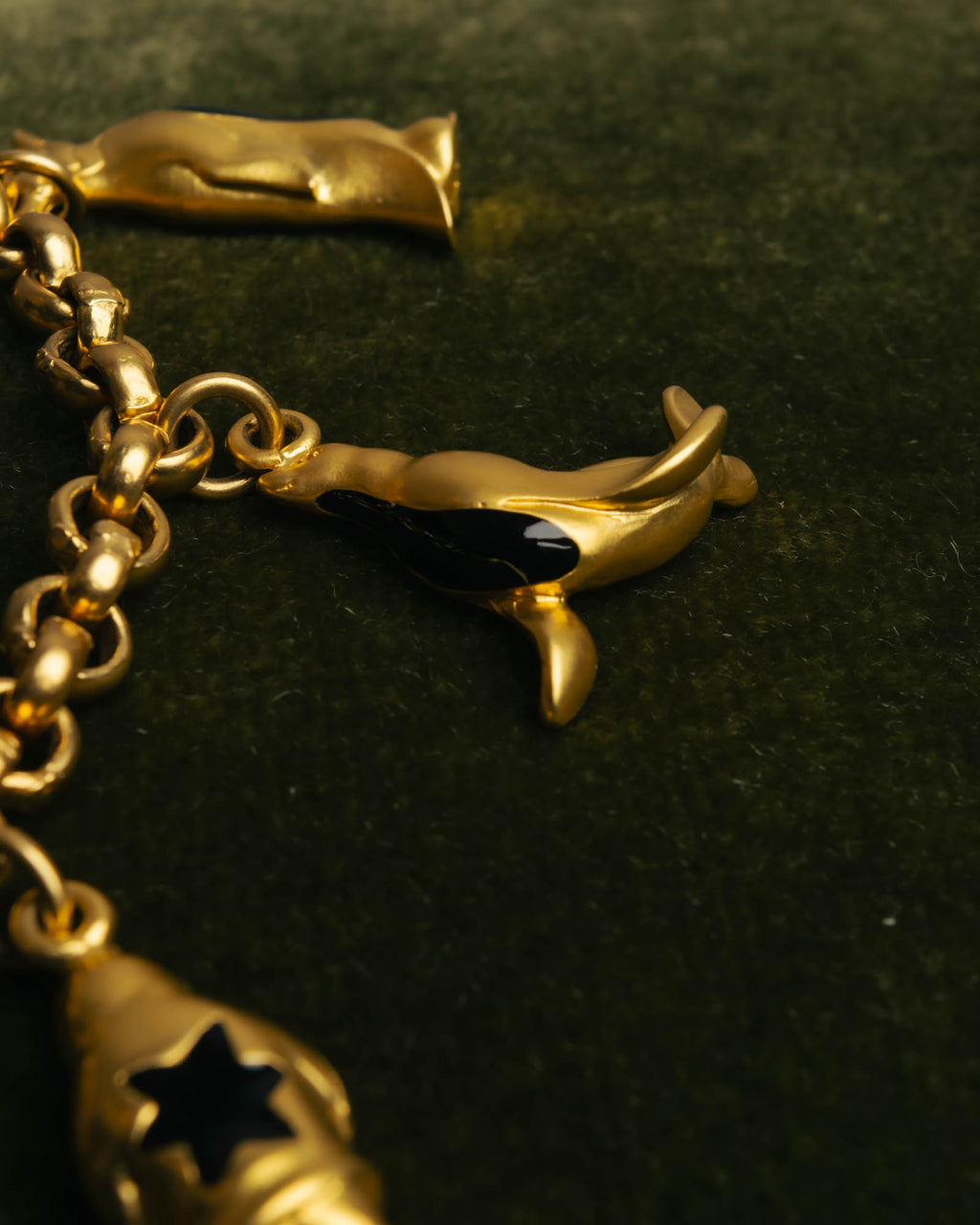 "Salvatore Ferragamo" 80's-90's Playful winter charm bracelet