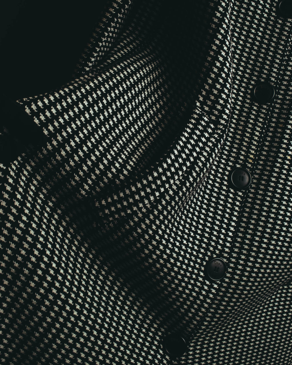 "Christian Dior" 00's Textured wool knit coat