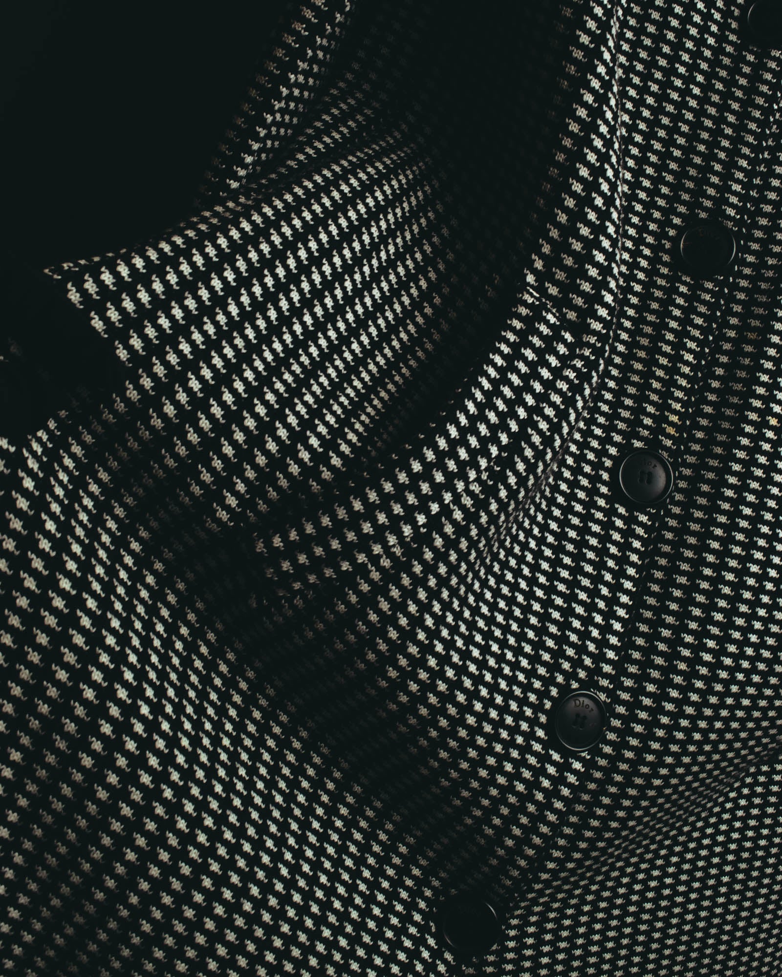 "Christian Dior" 00's Textured wool knit coat