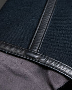 "GUCCI" Leather piping design box sleeve T-shirt