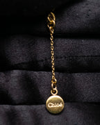 “Chloé” jewelry attached double ring necklace