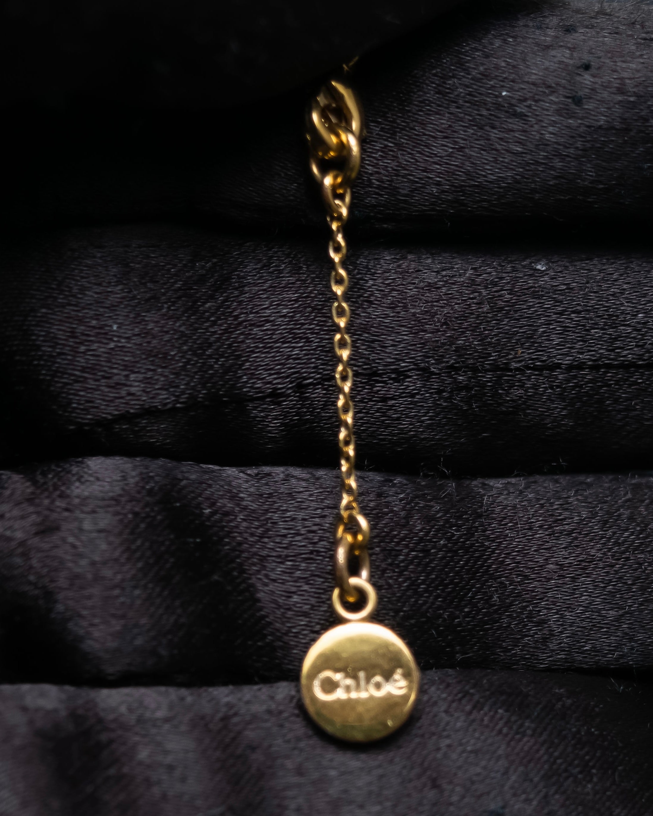 “Chloé” jewelry attached double ring necklace