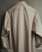 "CELINE" 80's-00's Classic diamond check long sleeve dress shirt