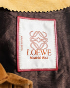"LOEWE" Out pocket detail oversized suede jacket