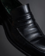 "GUCCI" 90’s classic leather penny loafers