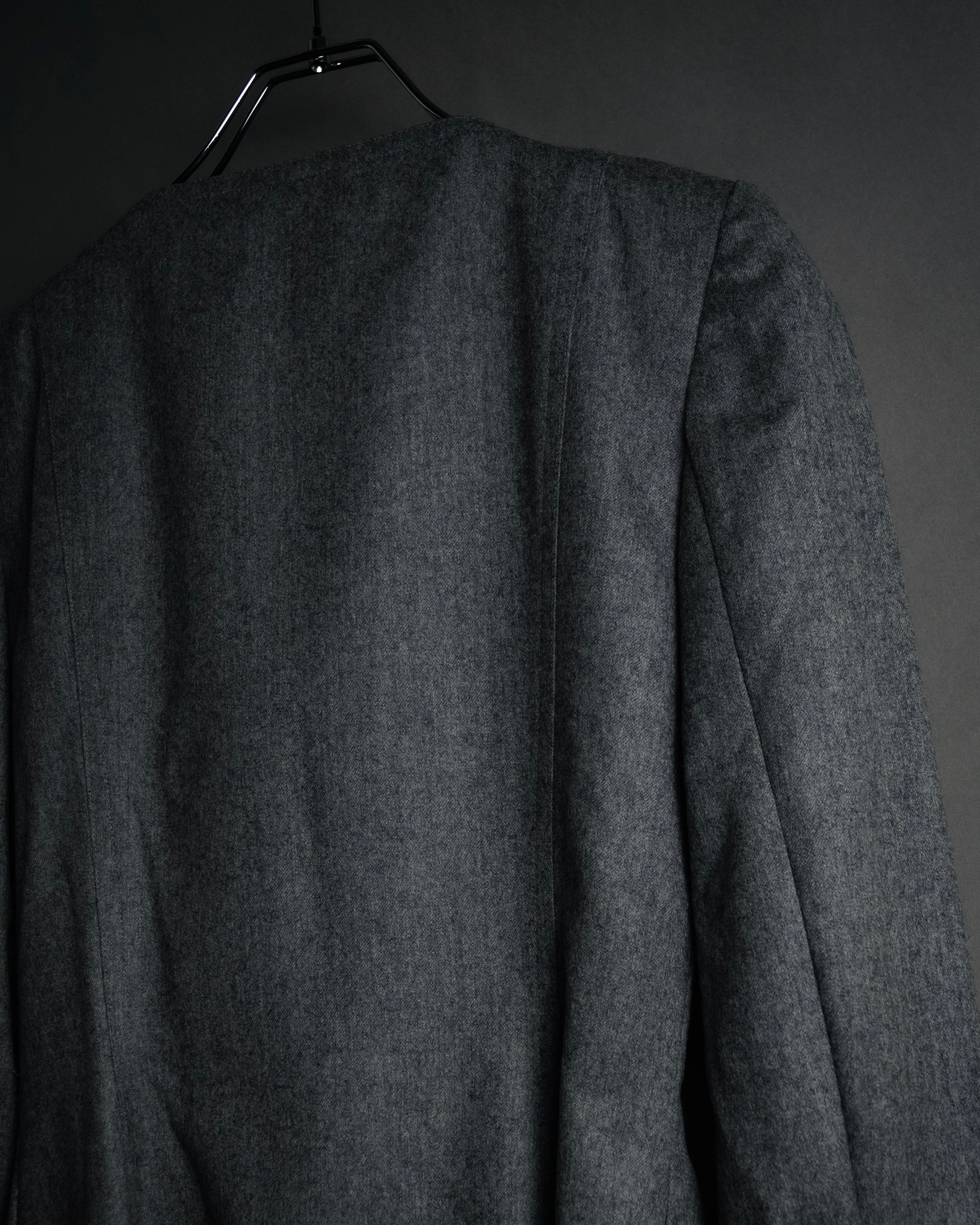 “Miss Dior” 90’s asymmetrical multi button wool dress