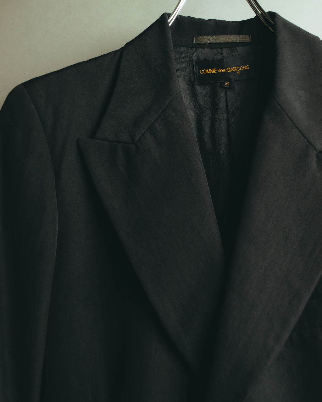 “COMME des GARCONS” 90’s black tailored long coat