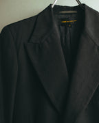 “COMME des GARCONS” 90’s black tailored long coat