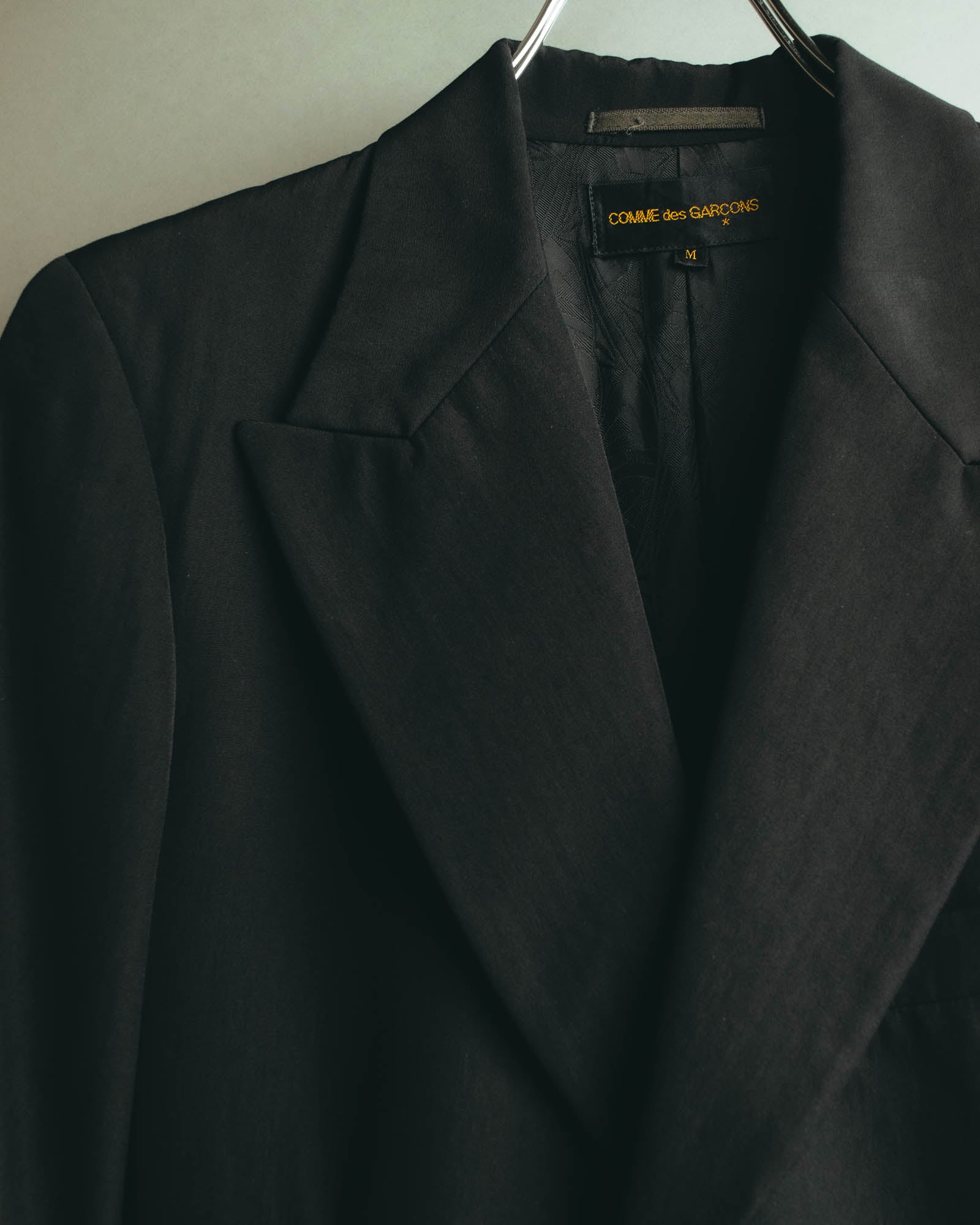 “COMME des GARCONS” 90’s black tailored long coat