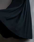 "Christian Dior" Wool draped pleated flared skirt