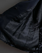 "GUCCI" Floral patterned lamé tailored jacket"