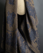 "BALENCIAGA" Large size lame jacquard weave stole