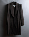 "Christian Dior Boutique Paris" Beautiful waist-shape shawl collar long coat