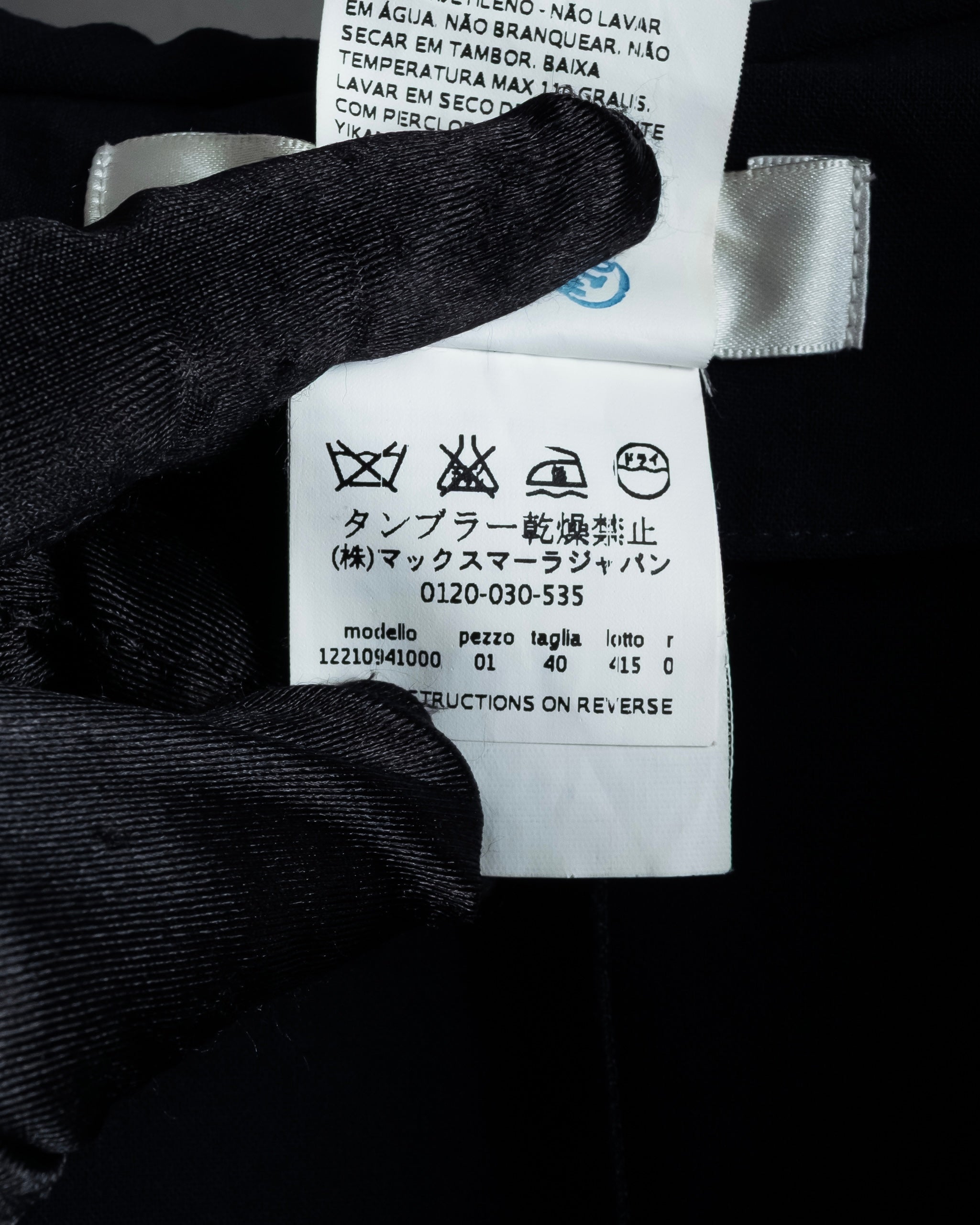 "Max Mara" Draping design hooded coat