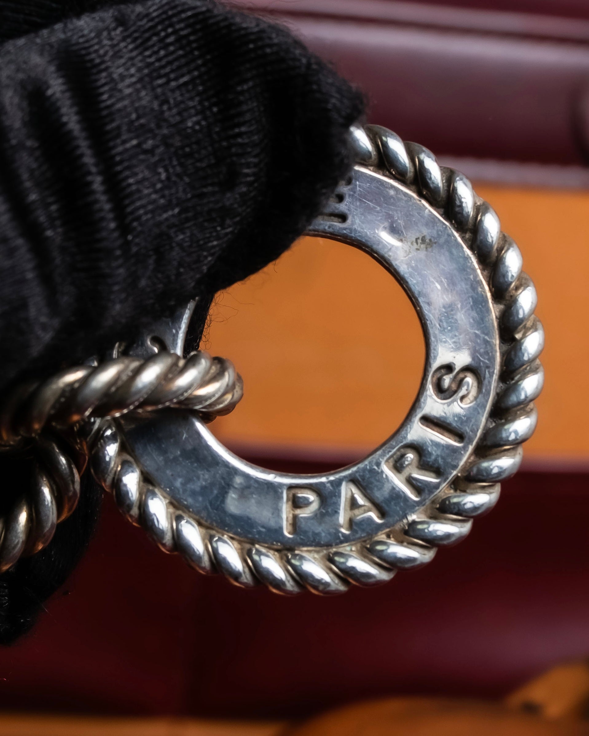 "CELINE" Rope twist design silver bracelet