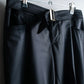 "GUCCI" Belted design wool blend sarouel slacks