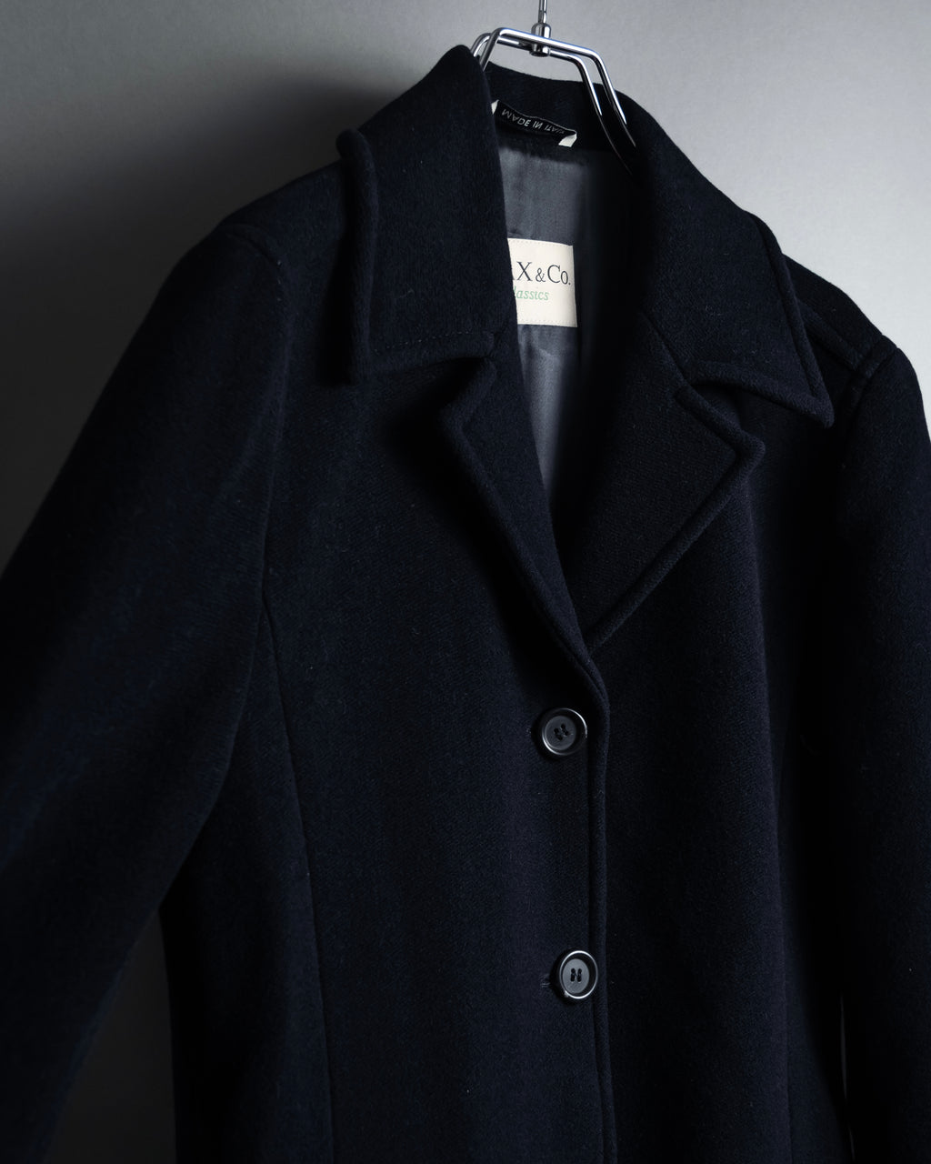 "MAX&Co." Straight fitting super maxi-length chester coat