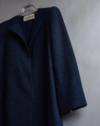 "VALENTINO" Wool boucle concealed front tailored jacket