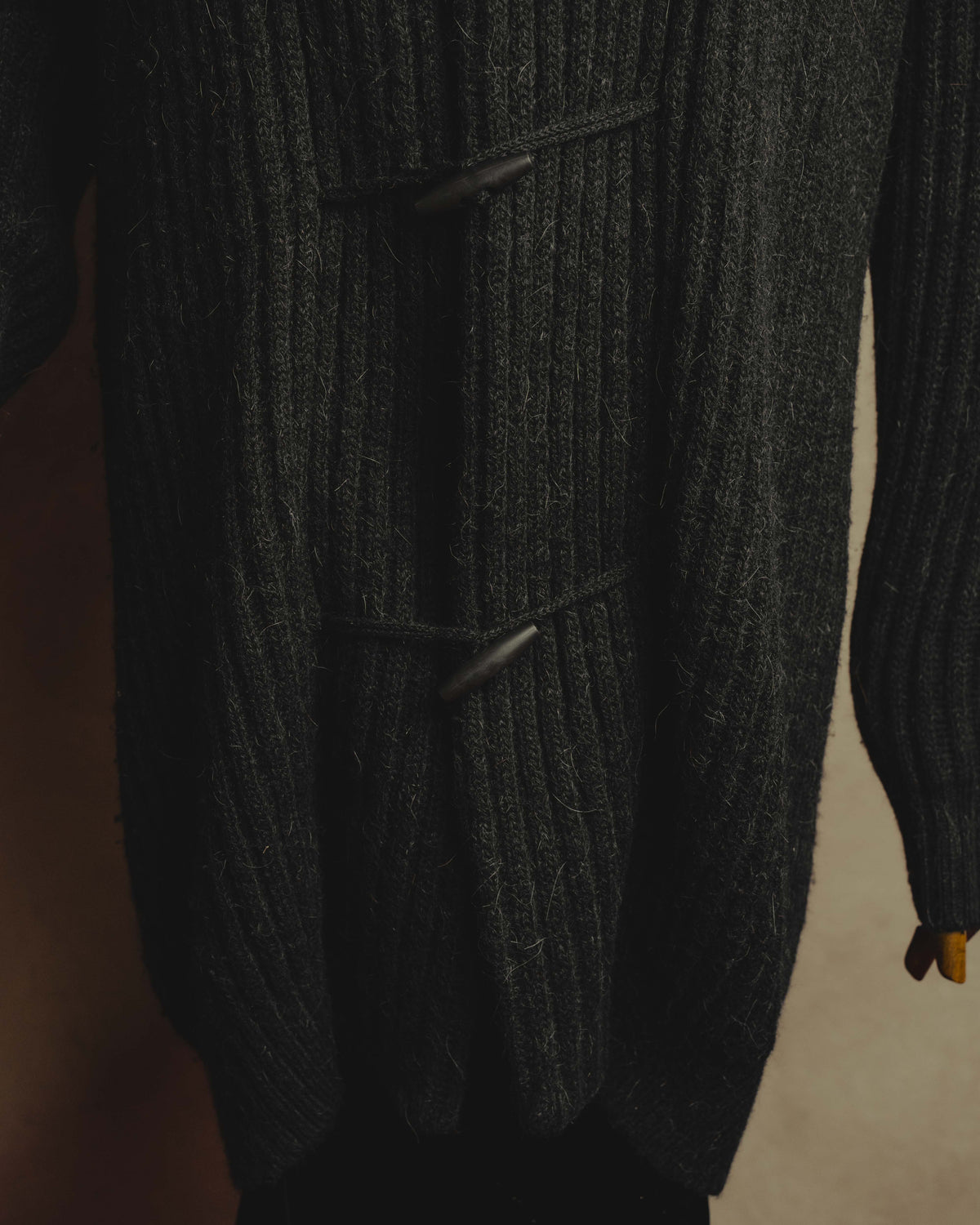 "MM6 Maison Martin Margiela" 00's-10's Alpaca blend hooded knit duffle coat