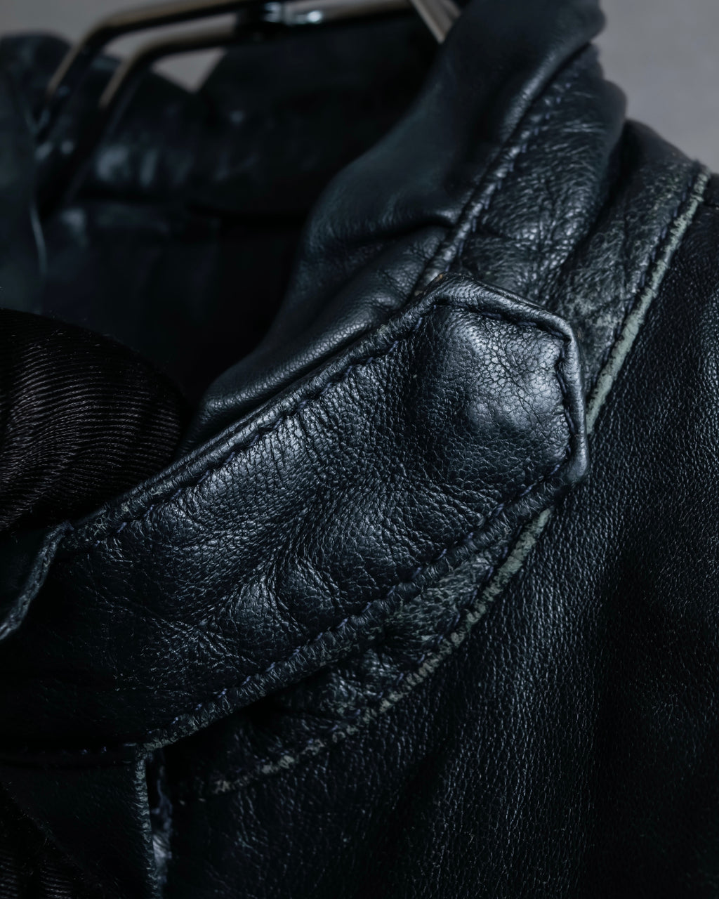 "RED VALENTINO" Gather design lamb leather jacket