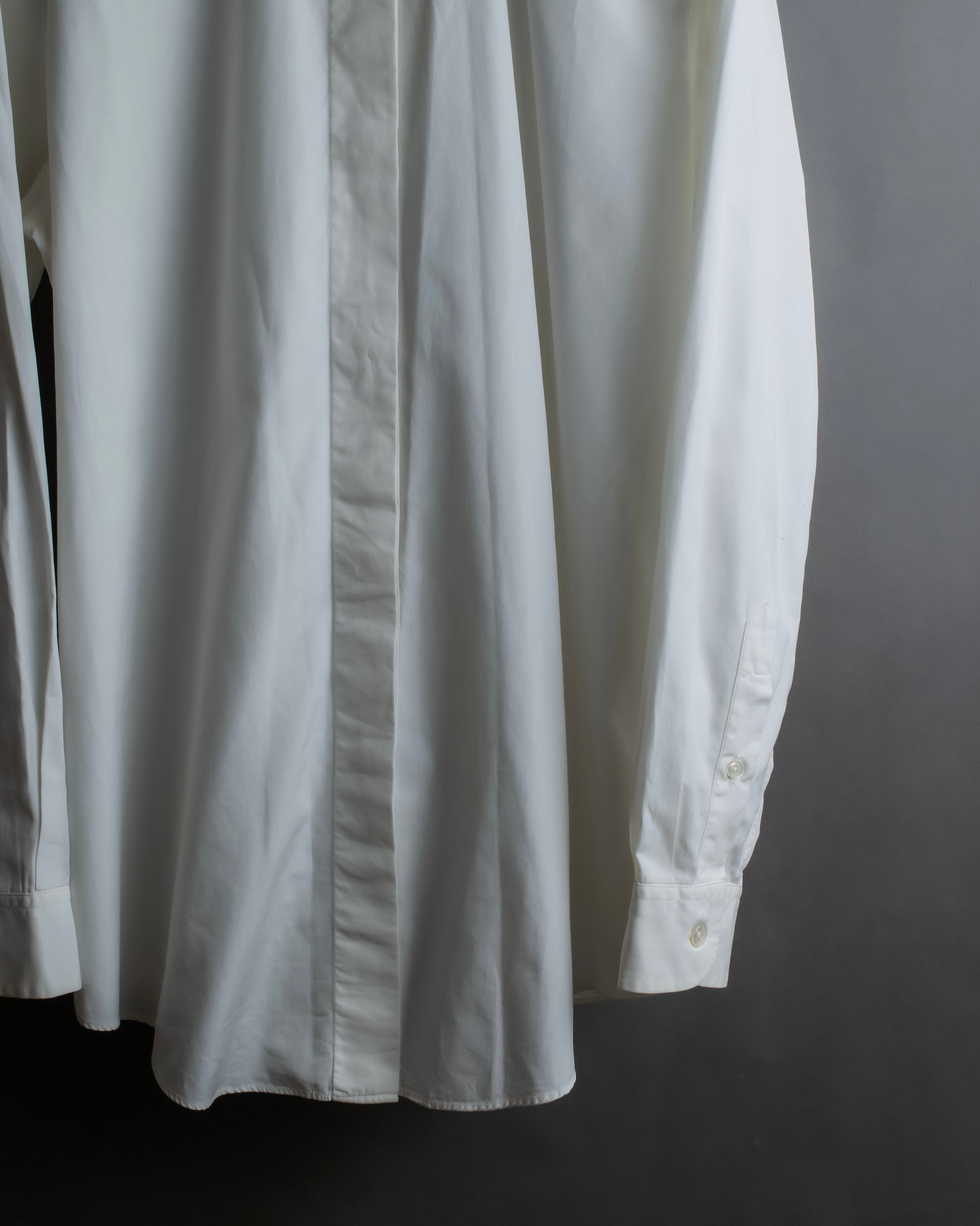 "HERMES" Margiela period collar change shirt