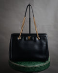“Salvatore Ferragamo” 2010’s Vara chain leather tote bag