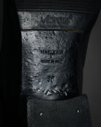 "HERMES" 90’s-00’s box calf H buckle loafers