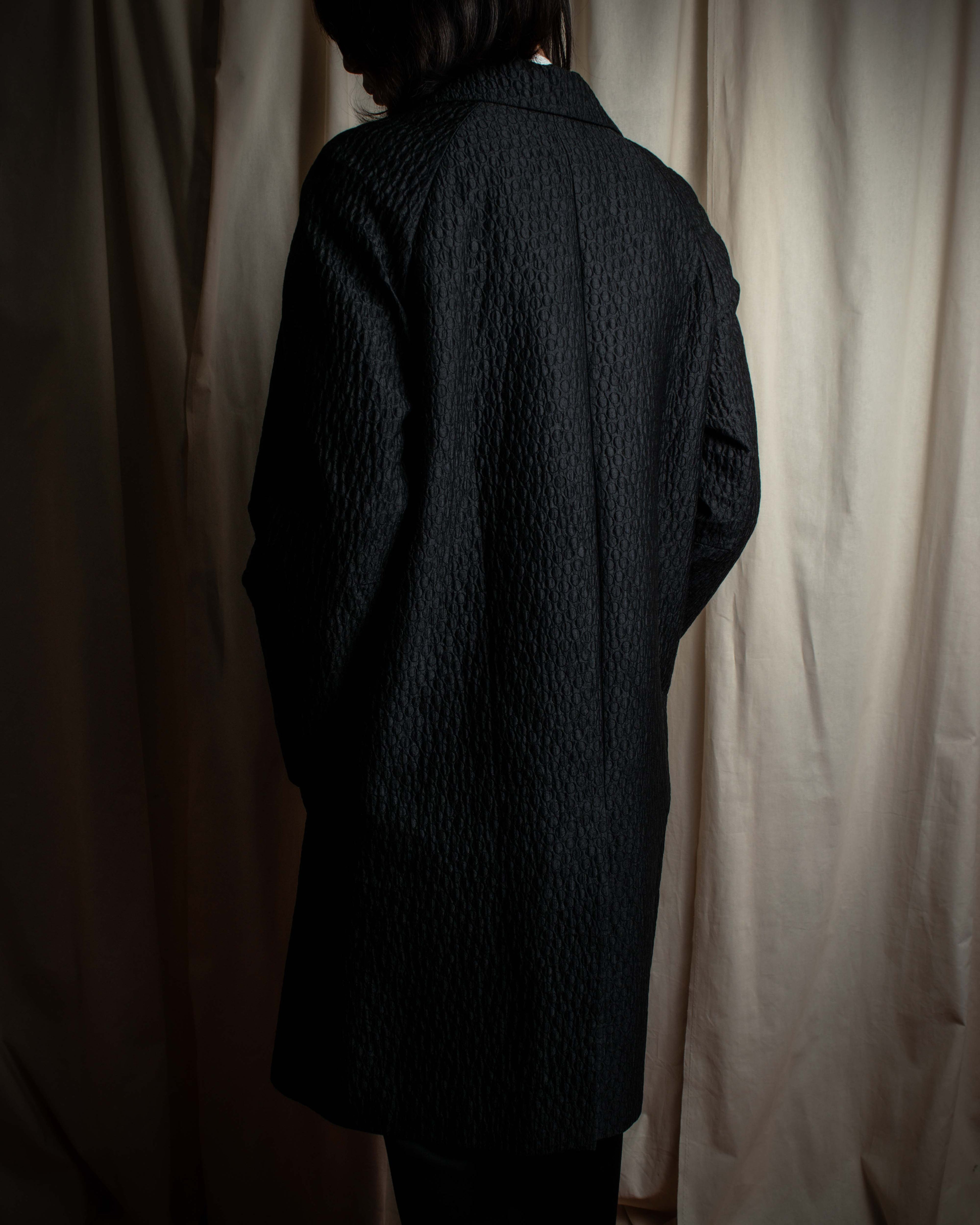 "DRIES VAN NOTTEN" Relief  jaguard uneven design chester coat