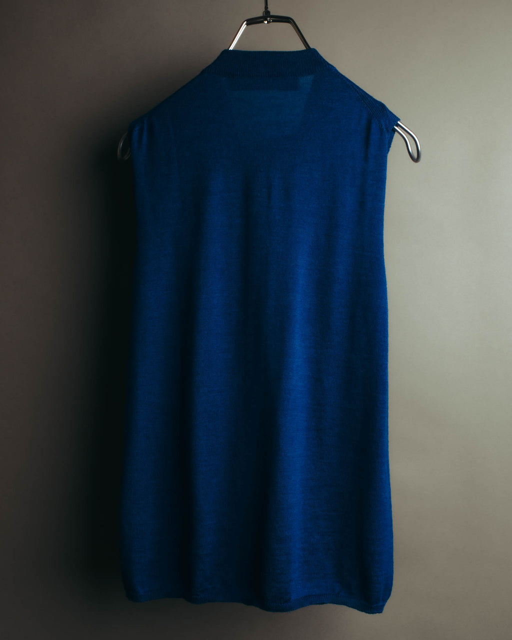 "LANVIN" 00's Elegant wool silk sleeveless knit top