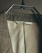 "MONSIEUR by GIVENCHY" 90's Checked wool tailored blazer