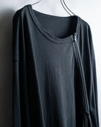 "Ground Y" Double zip design long tops