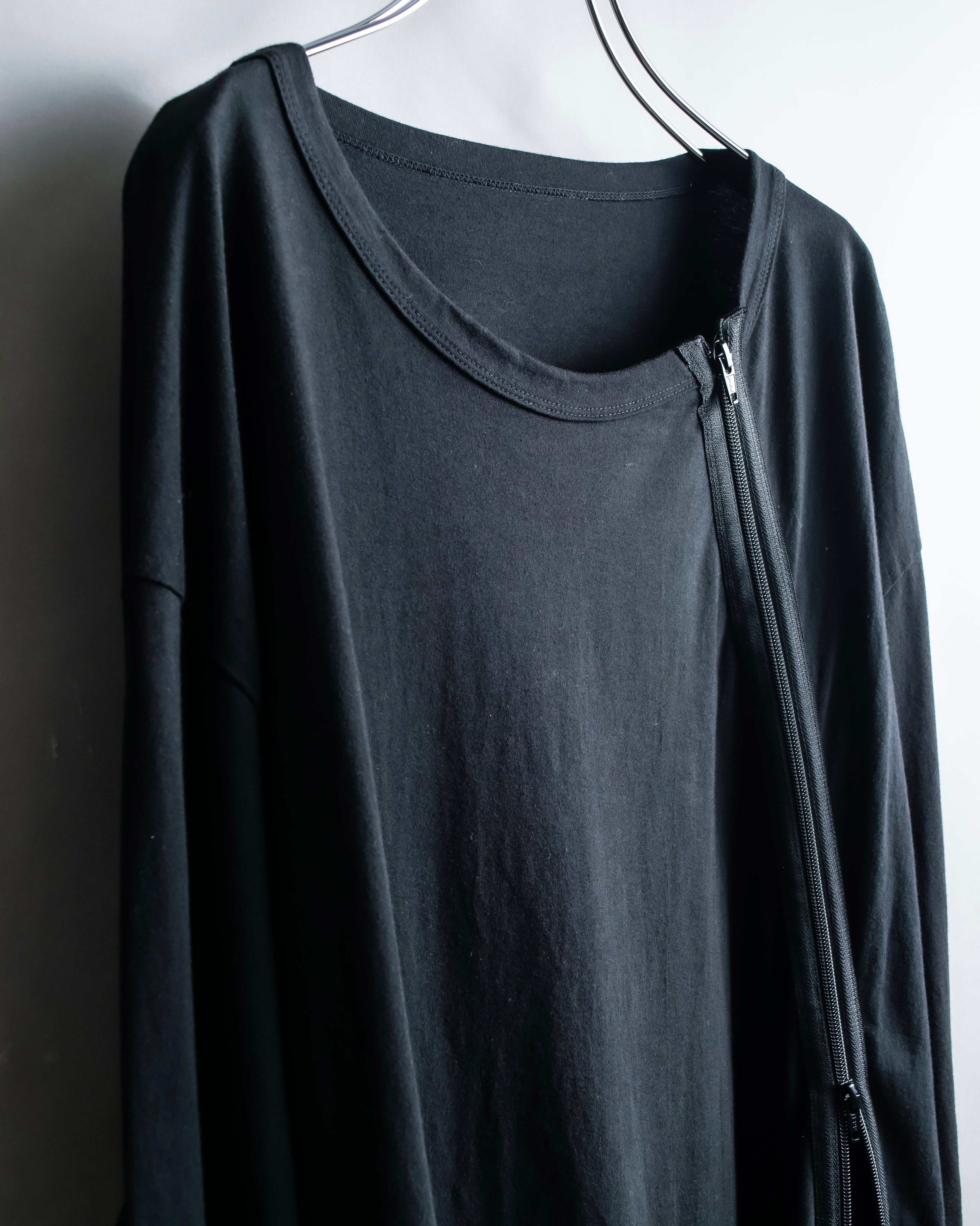 "Ground Y" Double zip design long tops