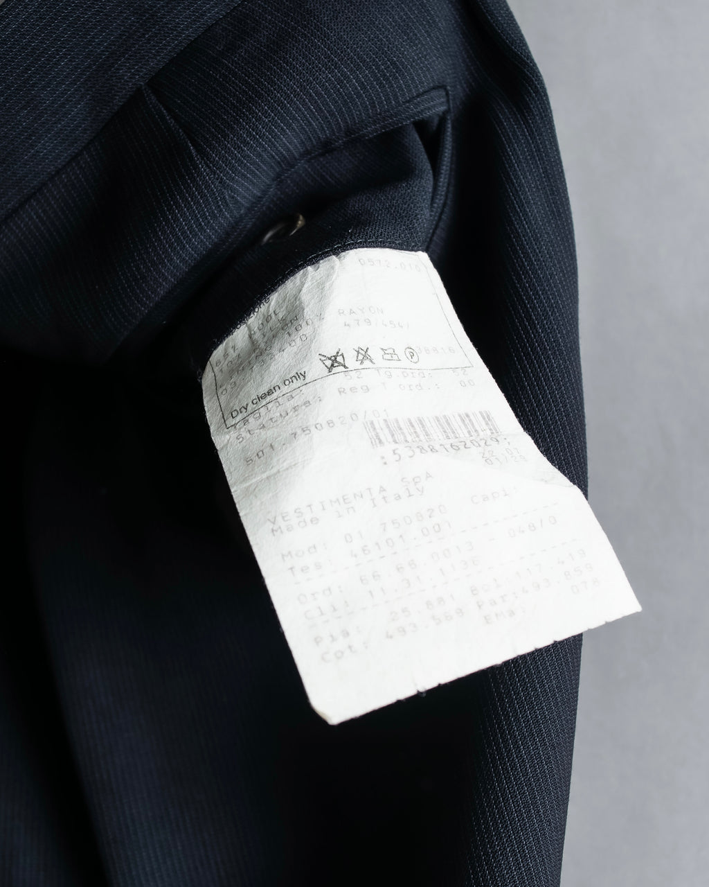 "GIORGIO ARMANI" Beautiful drape navy wool set up