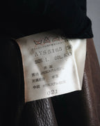 "Christian Dior" 80’s-90’s deerskin shearling collar leather jacket