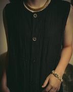 -SPECIAL- "Y's" 21SS Textured sleeveless long vest