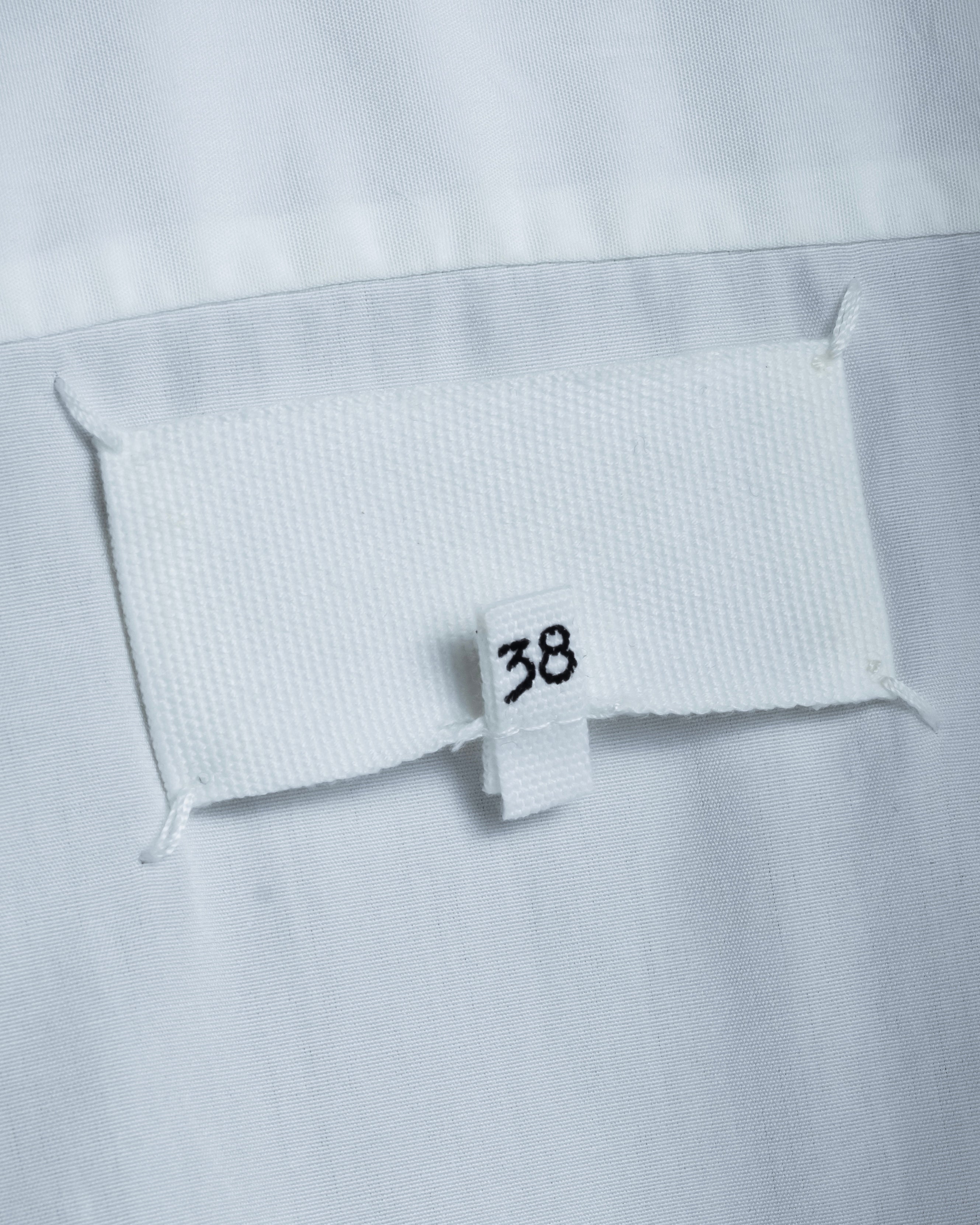 "MAISON MARGIELA" 20AW Long cuff design cotton white shirt