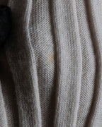 "MAISON MARGIELA" 18AW Ribbed shaped V-neck knit