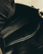 “CELINE” 90’s-00’s Ring lock leather shoulder bag