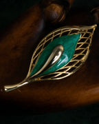 "BALENCIAGA" Floral＆leaf motif brooch set of 2