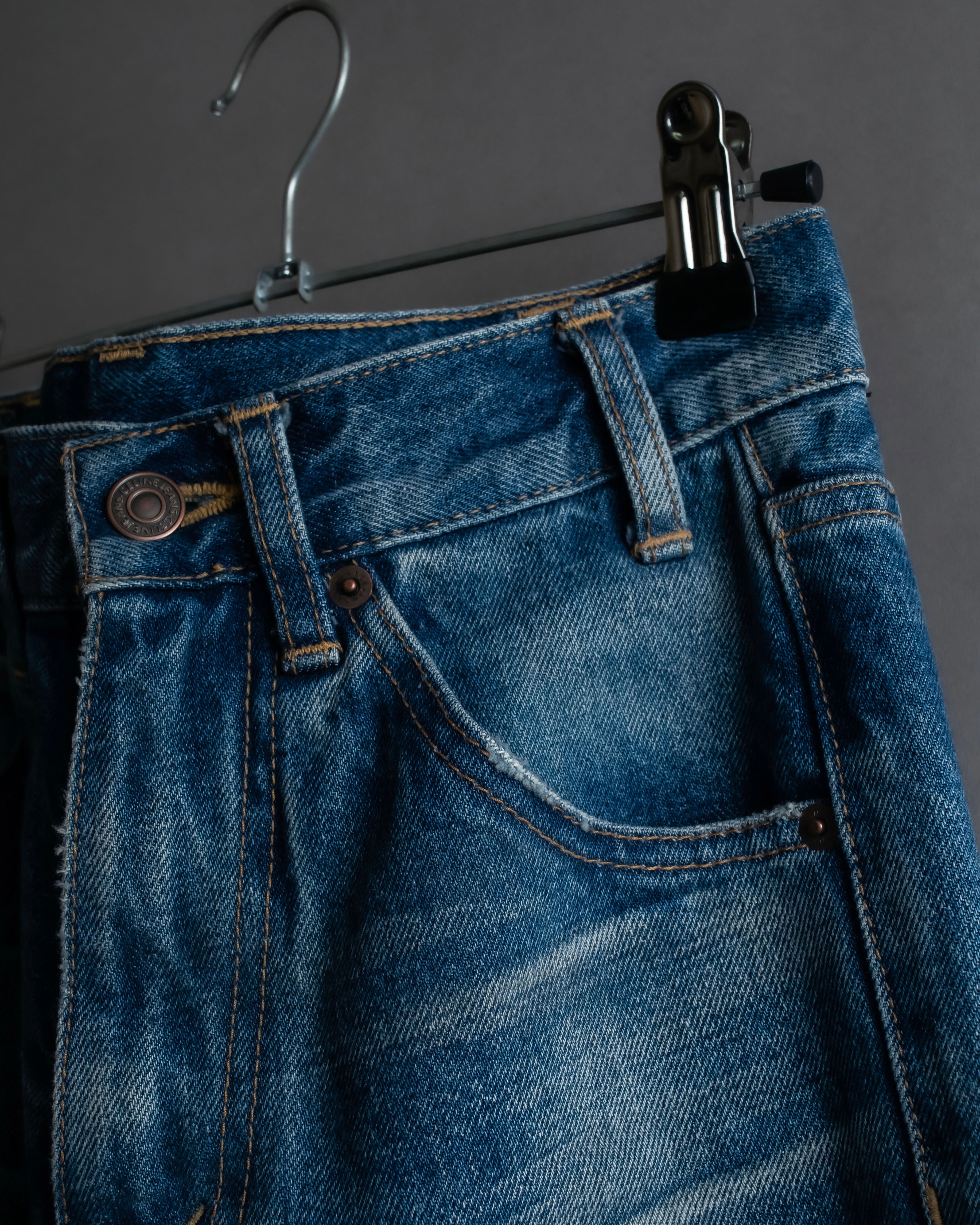 "CELINE" Stonewash design straight denim