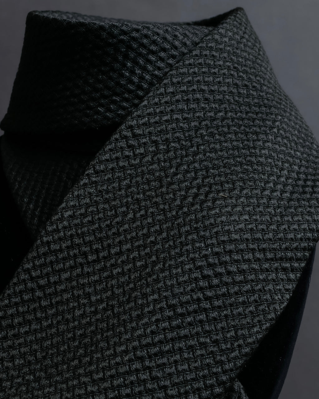 "GIORGIO ARMANI" Waffle knit silk necktie