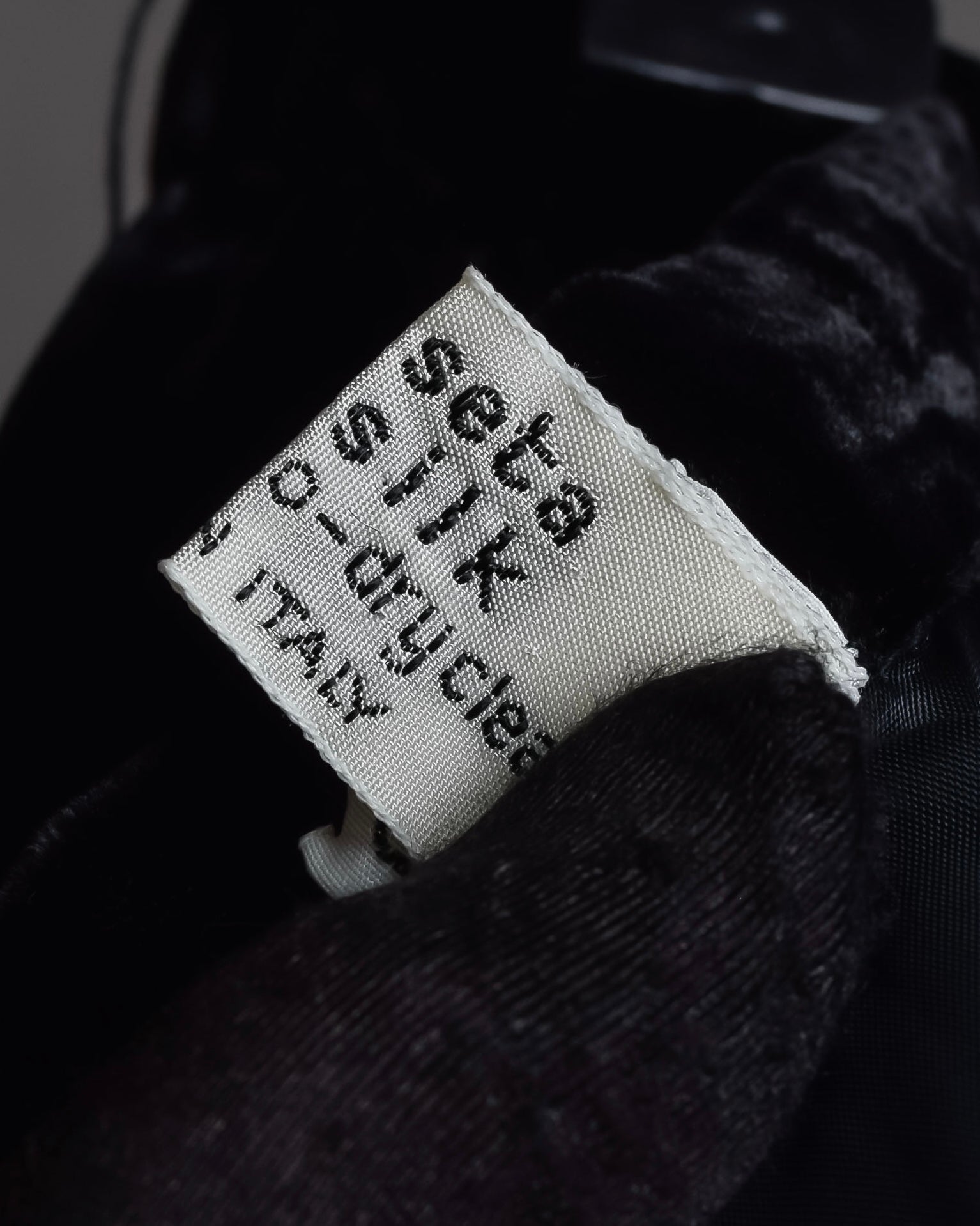 "CELINE" Pleated satin hem velvet flare skirt