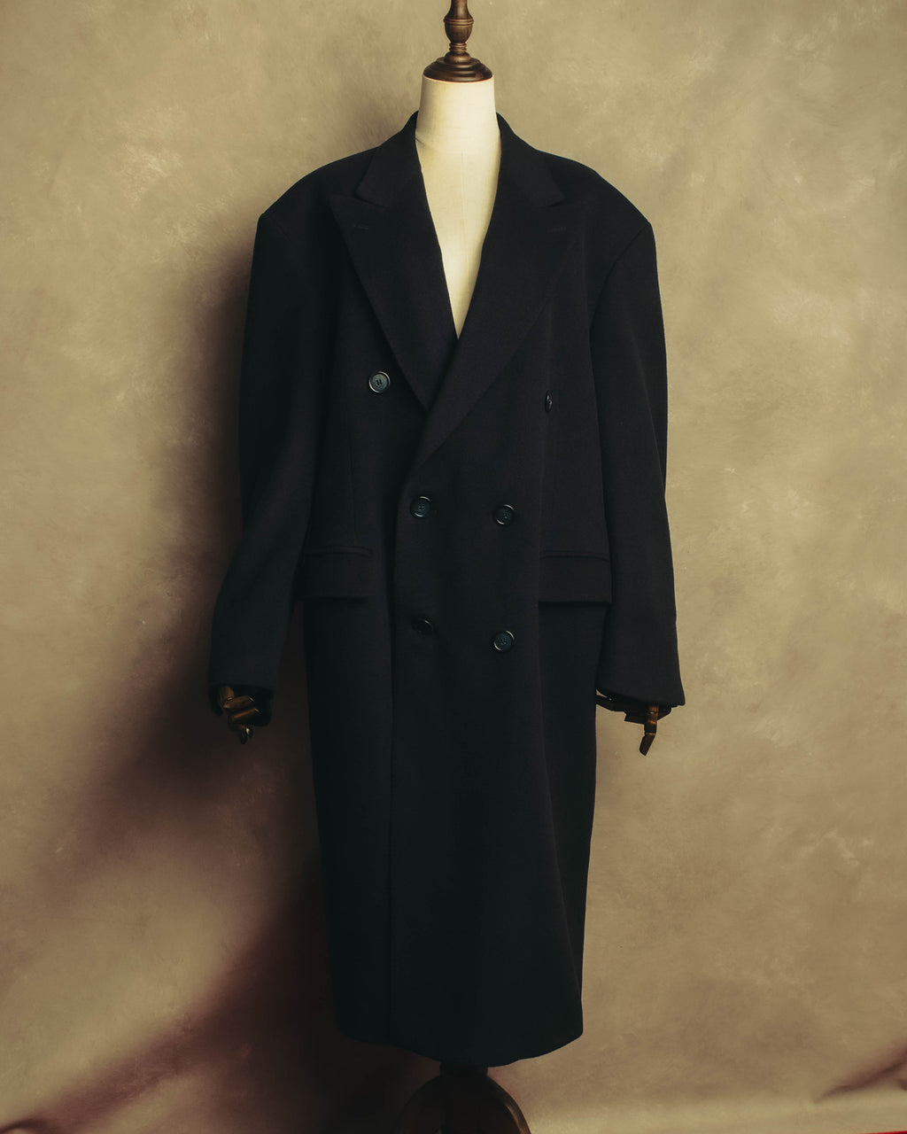 “Burberrys” 80’s-90’s Oversized double-breasted cashmere chester coat