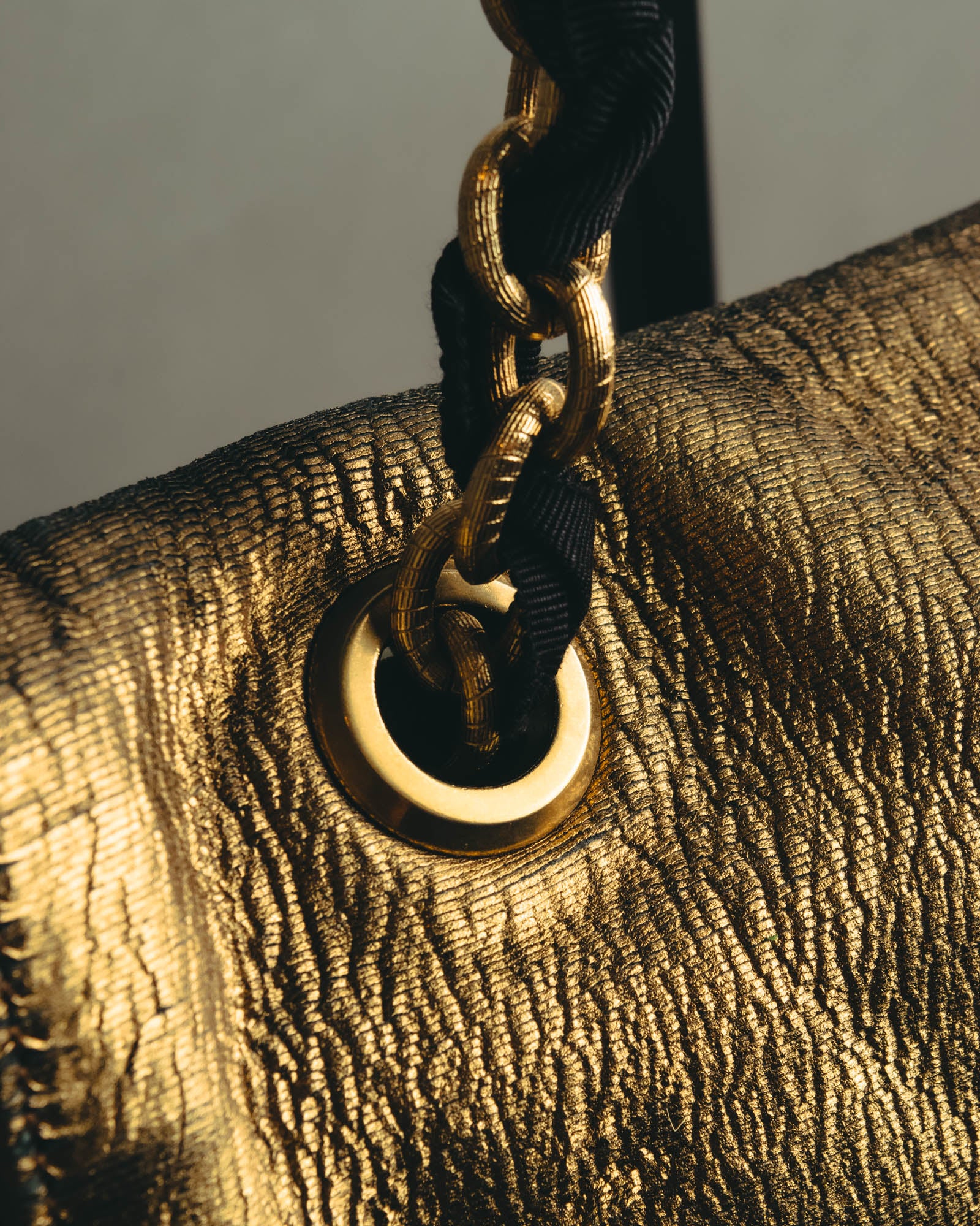 “LANVIN” 2008-2015 Metallic Happy shoulder bag